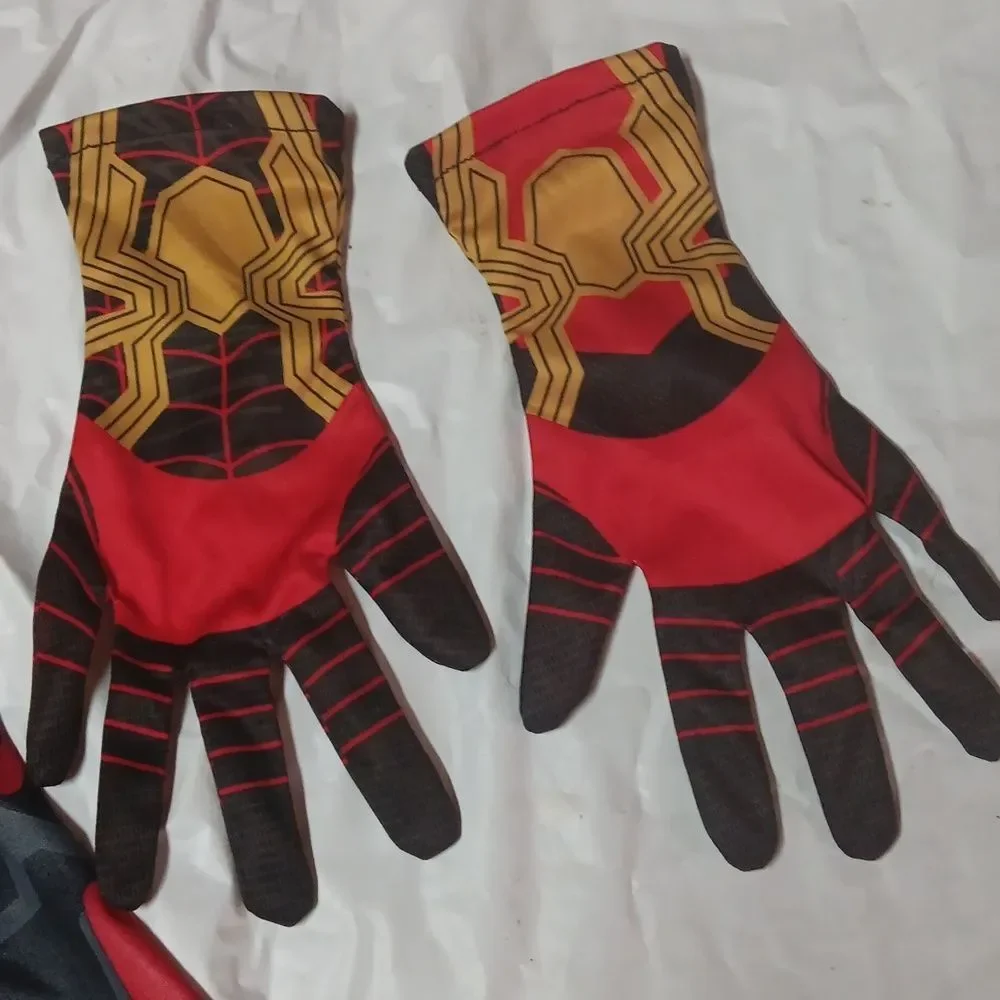 Marvel No Way Home Spider-Man Muscle Chest Kids Costume Set - Red and Gold Sz S - Picture 4 of 10